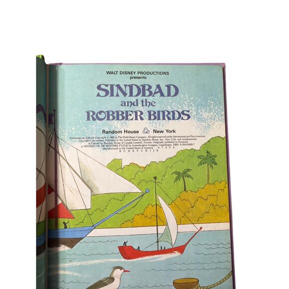 Disney's Sindbad and the Robber Birds Wonderful World of Reading Hardcover Book - Picture 7 of 10